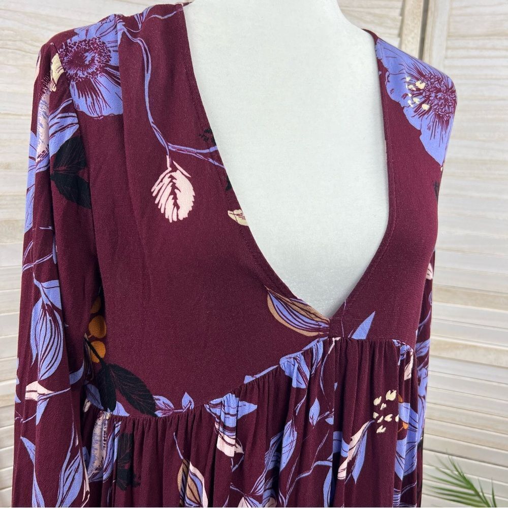 Free People Bella Bell Sleeve Boho Tunic Top Medium - Picture 5 of 12